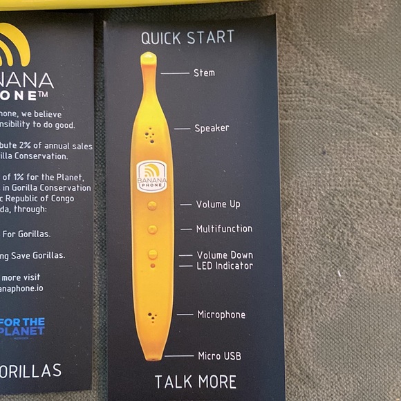 Brand new, never used banana phone. This is a wireless hand set and or speaker. - Picture 6 of 8